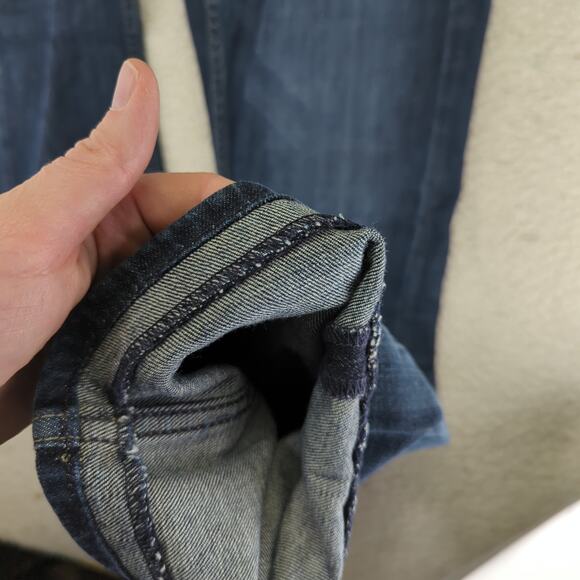 Hudson Byron Five Pocket Straight Zip Fly Jeans Men's Size 30 Stretch Hemmed - Picture 7 of 10